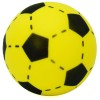 Voetbal schuimrubber geel/zwart 20 cm.