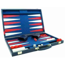 Backgammon 38 cm blauw m.rode bies
* Verwacht week 23  *