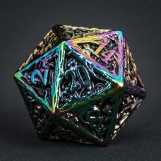 Dobbelstenenset Metaal Rainbow