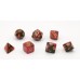 Dobbelstenen Rood/Zwart 7 set Brick