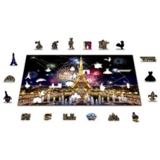 Wooden puzzle Paris by Night L 300