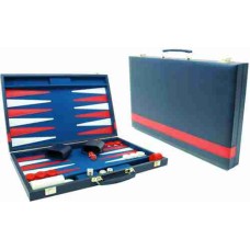 Backgammon 38 cm blauw m.rode bies
* Verwacht week 19 *