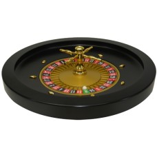 Roulette bak 52 cm.Zwart Hout MDF/ kogel