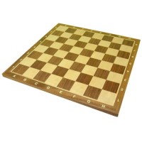 Schaakbord Noten ingelegd 50mm.45 cm.C+L Schaakbord Noten ingelegd 50mm.45 cm.C+L